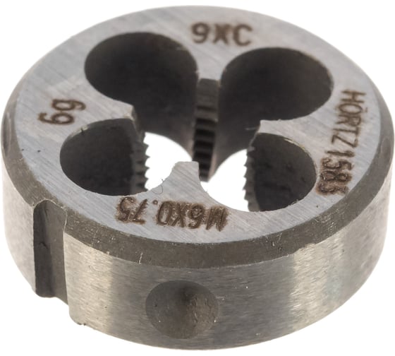 Плашка М 6 х0.75 9ХС HORTZ 203992