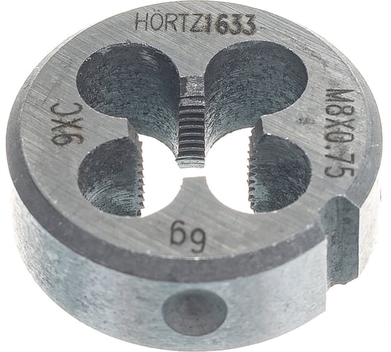 Плашка М 8 х0.75 9ХС HORTZ 203999 1
