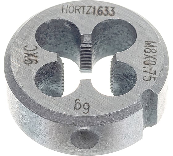 Плашка М 8 х0.75 9ХС HORTZ 203999