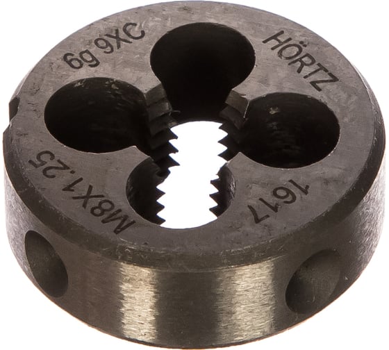 Плашка М 8 х1.25 9ХС HORTZ 204001 1