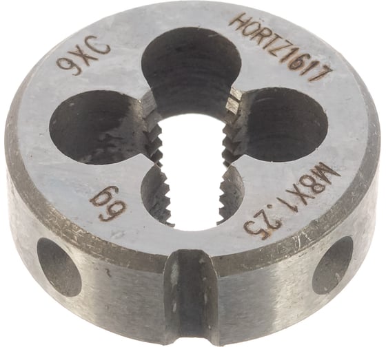 Плашка М 8 х1.25 9ХС HORTZ 204001