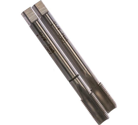Метчик G 1/8 дюйма м/р комплект 2 шт. Р6М5 HORTZ 203807
