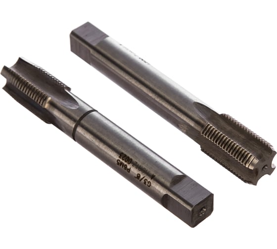 Метчик G 3/8 дюйма м/р комплект 2 шт. Р6М5 HORTZ 203809