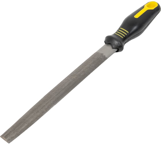 Напильник по металлу 200 мм, зернистость 2, сталь T12, двухкомпонентная рукоятка TOPEX 06A722