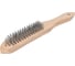 Проволочная щетка, 5 рядов проволоки, деревянная рукоятка Top Tools 14A605 1