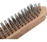 Проволочная щетка, 5 рядов проволоки, деревянная рукоятка Top Tools 14A605 4