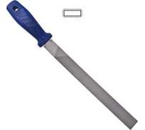 Плоский напильник 200мм №2 сталь У13, с пластиковой ручкой GRIFF 034355
