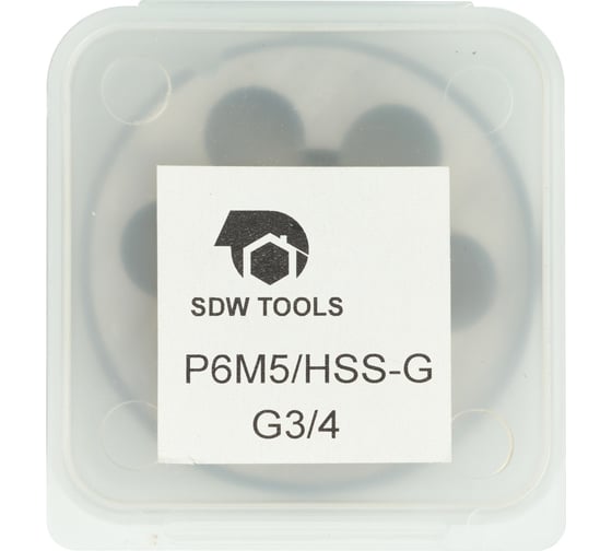 Плашка SDW TOOLS трубная g 3/4 р6м5 гост 9740 dh00090