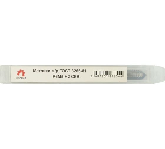 Метчик WOLFSTAR м/р м6,0x0,75 для скв. с прох. хв. р6м5/m2 гост 3266-81 ta00520
