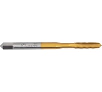 Метчик WOLFSTAR м/р m4,0x0,7 hss-e din371 tin, с прямой канавкой, tn98407