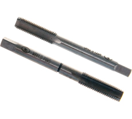 Метчик маш-руч. М 8х1.0, Р6М5, компл 2шт., d1=6.3мм, исп.1, H2 ТехноСталь t171018