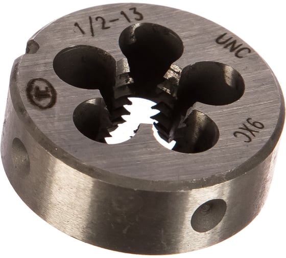 Плашка 1/2-13 UNС 60 9ХС ТехноСталь t254023 1