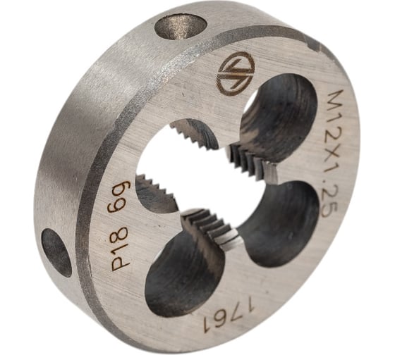 Плашка ИНСТУЛС М12.0x1.25x38x10 P18 6g 2650-1761 ГОСТ 9740-71 00001805122