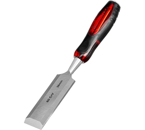 Долото-стамеска "Тигровый глаз", 38 мм, двухкомпонентная обрезиненная рукоятка MATRIX 24525