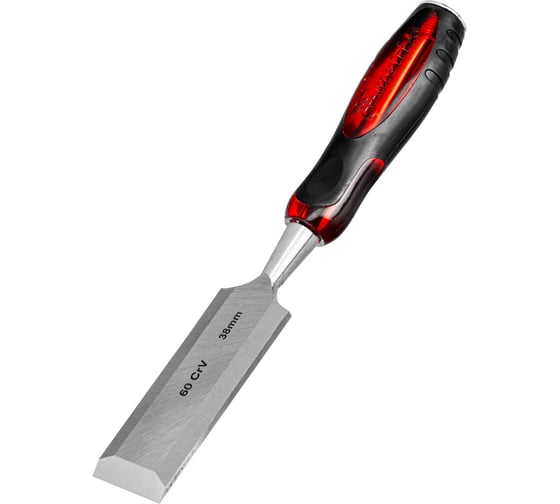 Долото-стамеска "Тигровый глаз", 38 мм, двухкомпонентная обрезиненная рукоятка MATRIX 24525