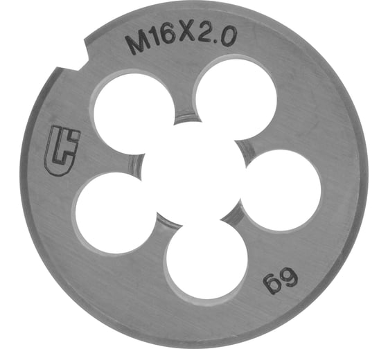 Плашка М16x2,0 мм СИБРТЕХ 77044