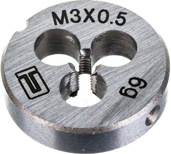 Плашка М3x0,5 мм СИБРТЕХ 77005