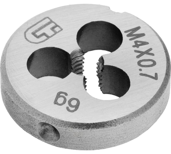 Плашка М4x0,7 мм СИБРТЕХ 77009