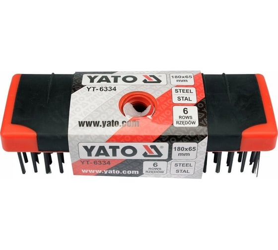 Щетка YATO 180x65 мм, пластик YT-6334