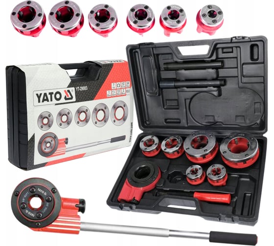 Набор трубных клуппов YATO 6 шт. 1/2"-2" YT-29003