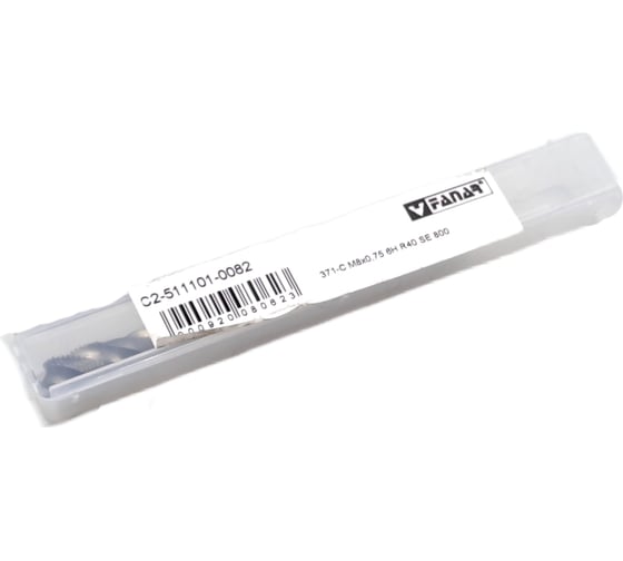 Машинный метчик FANAR М8x0.75 HSSE 6H R40 DIN-371-C 800 с винтовой канавкой /C2-511101-0082/ Т017739