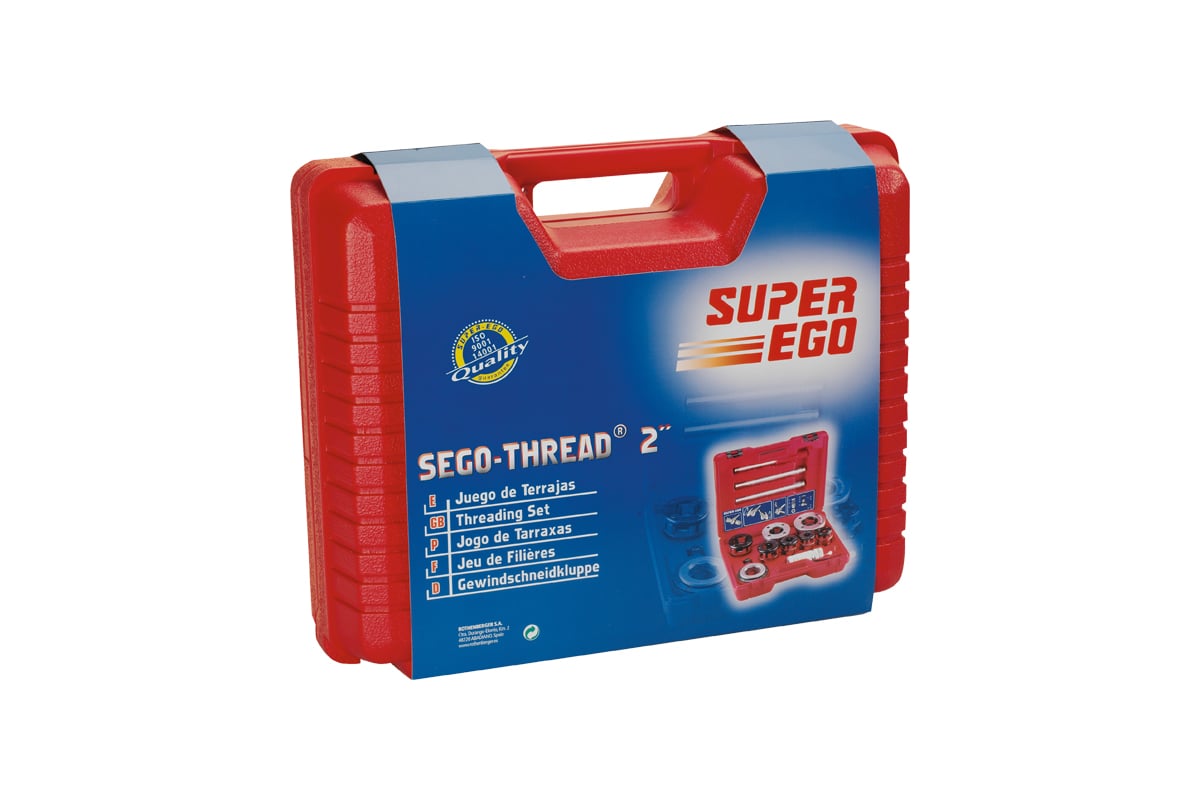 Резьбонарезной набор SUPER-EGO Professional 600 BSPT-R 1/2-2 600230200 ...