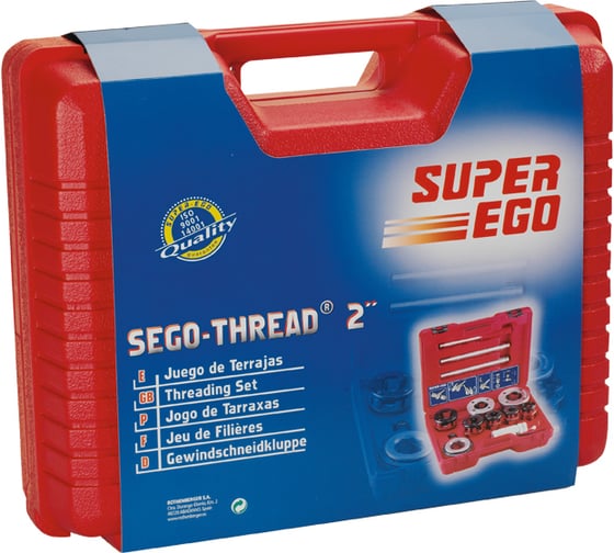 Резьбонарезной набор SUPER-EGO Professional 600 BSPT-R 1/2-2 600230200