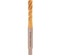 Машинный метчик с винтовой канавкой H-Tools М10 шаг 1.5 DIN371 HSSE-TiN 513X01-C2-0100