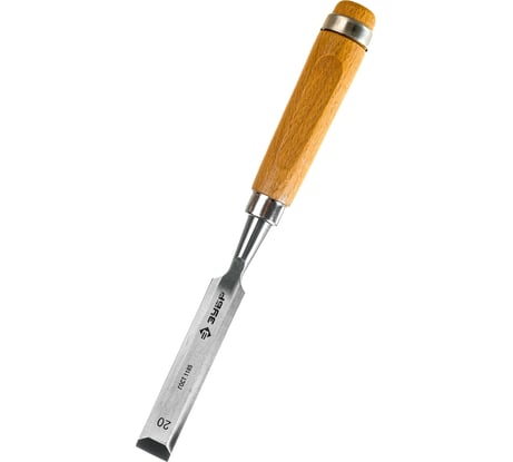 Стамеска-долото с деревянной ручкой, хромованадиевая, 20мм Зубр ЭКСПЕРТ 18096-20
