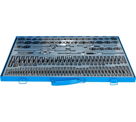 Набор метчиков и плашек "ПРОФЕССИОНАЛ", сталь Р6М5, 110 предметов ЗУБР 28110-H110