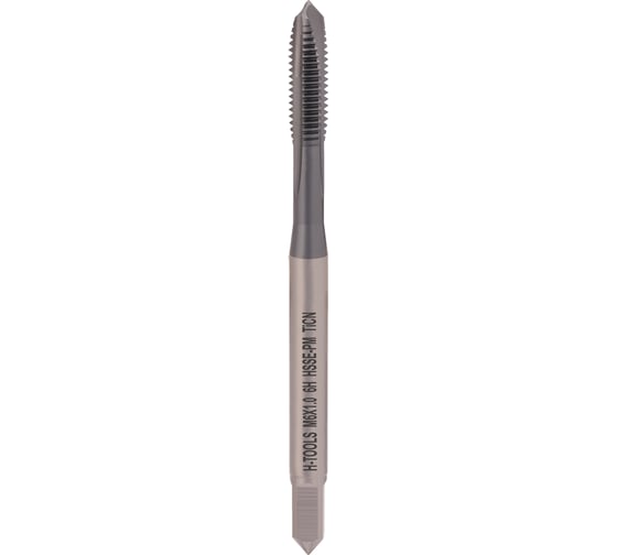 Метчик H-Tools машинный М6 шаг 1.0 DIN371 HSSEPM-TiCN 118M01-C4-0060 1