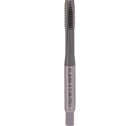 Метчик H-Tools машинный М8 шаг 1.25 DIN371 HSSEPM-TiCN 118M01-C4-0080