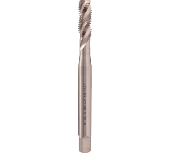Метчик H-Tools машинный с винтовой канавкой М8 шаг 1.25 DIN371 HSSE 511101-C2-0080