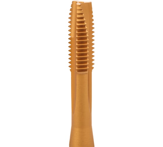 Метчик H-Tools машинный М10 шаг 1.5 DIN371 HSSE-TiN 113X01-C2-0100