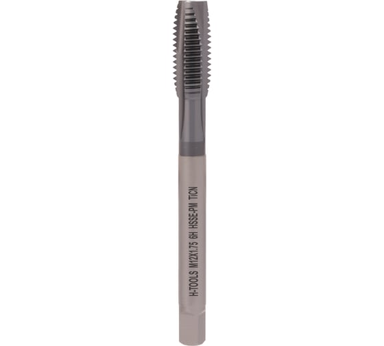 Метчик H-Tools машинный М12 шаг 1.75 DIN376 HSSEPM-TiCN 118M01-D4-0120 1