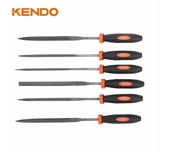 Набор надфилей KENDO 6 предметов, 3х140 мм 30181
