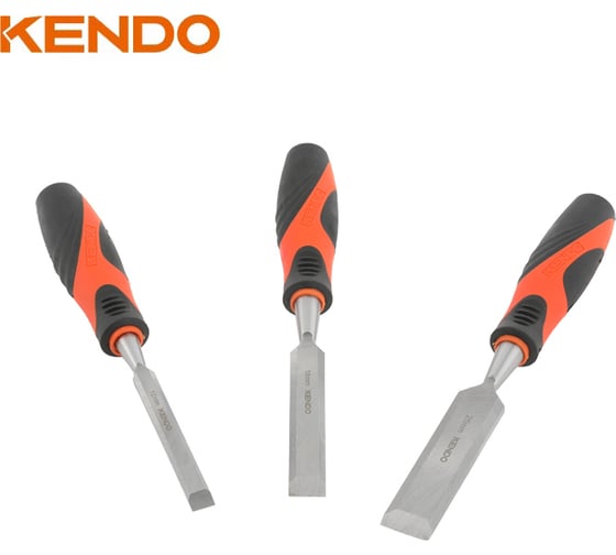 Набор плоских стамесок KENDO 3 шт 85121