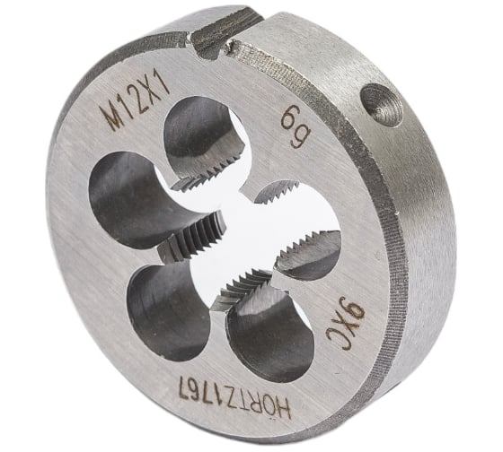 Плашка HORTZ М12x1 9ХС 204021
