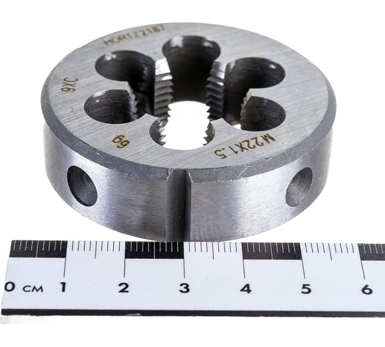 Плашка HORTZ М22x1.5 9ХС 204054