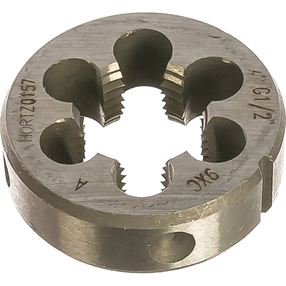 Трубная цилиндрическая плашка HORTZ G 1/2" 9ХС 204131 - выгодная цена ...