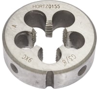 Трубная цилиндрическая плашка HORTZ G 3/8" 9ХС 204130