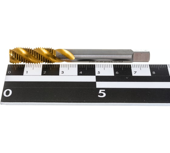 Метчик M10x1,25 HSS M2 TiN спиральный ПрофОснастка №434 арт. 50221034