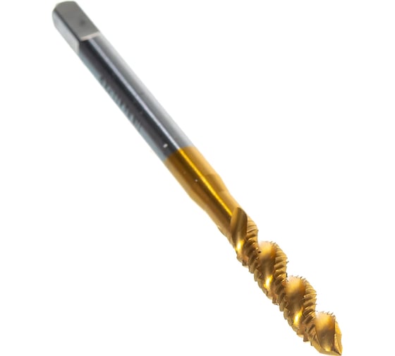 Метчик M4x0,7 HSS M2 TiN спиральный ПрофОснастка №411 арт. 50221011