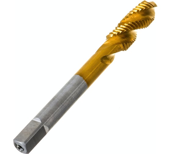 Метчик M8x1,25 HSS M2 TiN спиральный ПрофОснастка №425 арт. 50221025