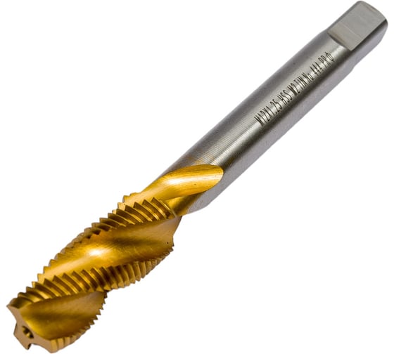 Метчик M12x1,25 HSS M2 TiN спиральный ПрофОснастка №444 арт. 50221044