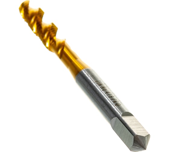 Метчик M6x1 HSS M2 TiN спиральный ПрофОснастка №419 арт. 50221019