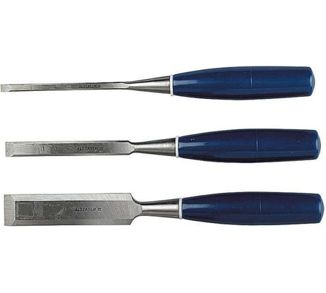 Набор стамесок STAYER ЕВРО, плоские с пластмассовой ручкой, 6/12/25, 3шт 1820-H3