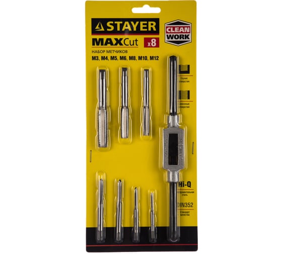 Набор метчиков, метчикодержатель 1шт, метчики 7шт, 8 предметов Stayer MASTER 28016-H8_z01
