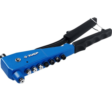 Комбинированный литой заклепочник в кейсе ЗУБР Профессионал К-М6 2 вида заклёпок 31196_z01