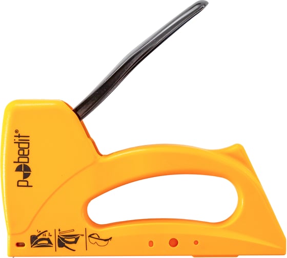 Мебельный степлер Pobedit Master пластиковый, скобы 6-10 мм 2916020